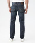 Men's Denim Straight Fit-Jeans, Dark Wash - 4