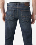 Men's Denim Straight Fit-Jeans, Dark Wash - 5