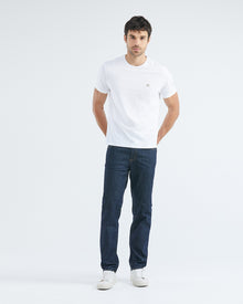 RELAXED FIT HIGH-RISE JEANS IN DARK WASH RL002
