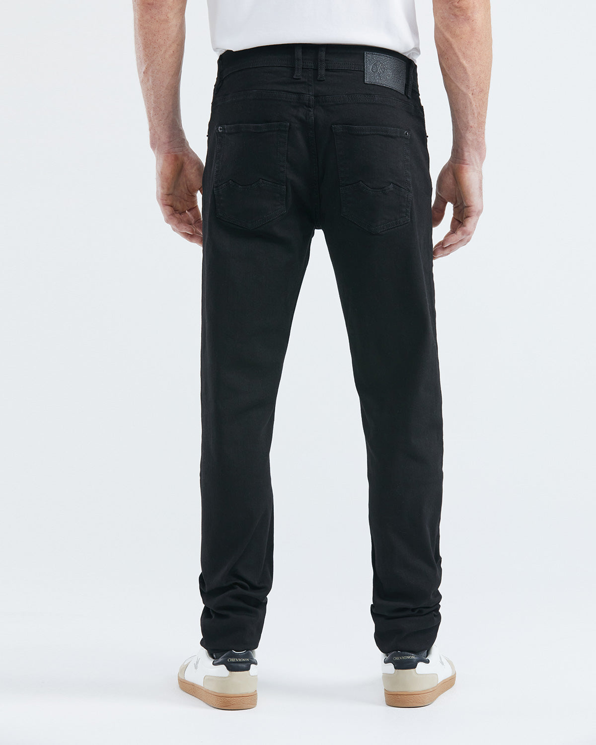 Men's Jeans, Skinny fit, Cotton - Black 330E009 - 3