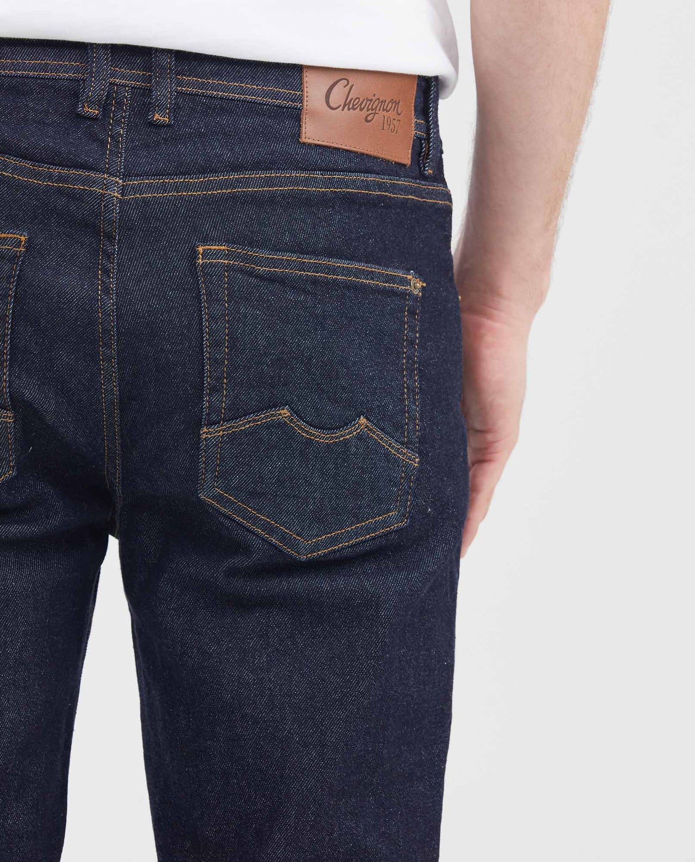 Men's Morrison Jeans Straight Fit Ultra Dark Recycled Cotton 330E010 - 5
