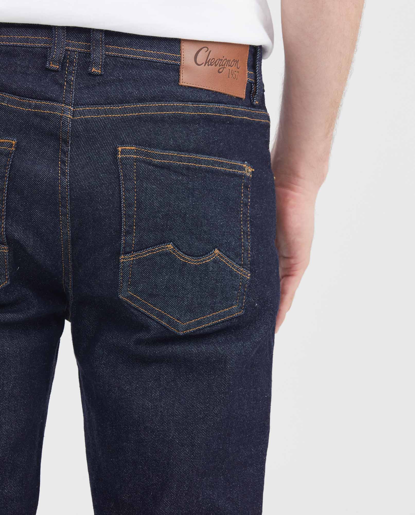 Men's Morrison Jeans Straight Fit Ultra Dark Recycled Cotton 330E010 - 5