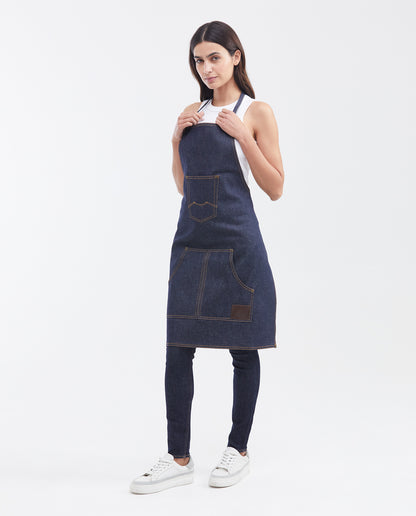 Denim Apron - Blue - 1
