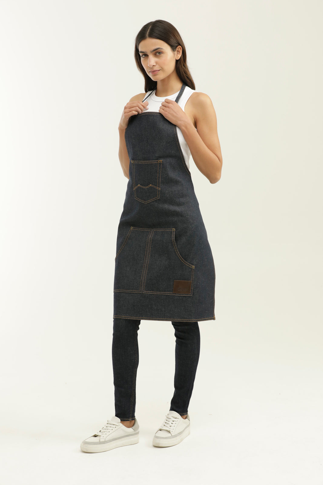 Denim Apron - Blue - 2