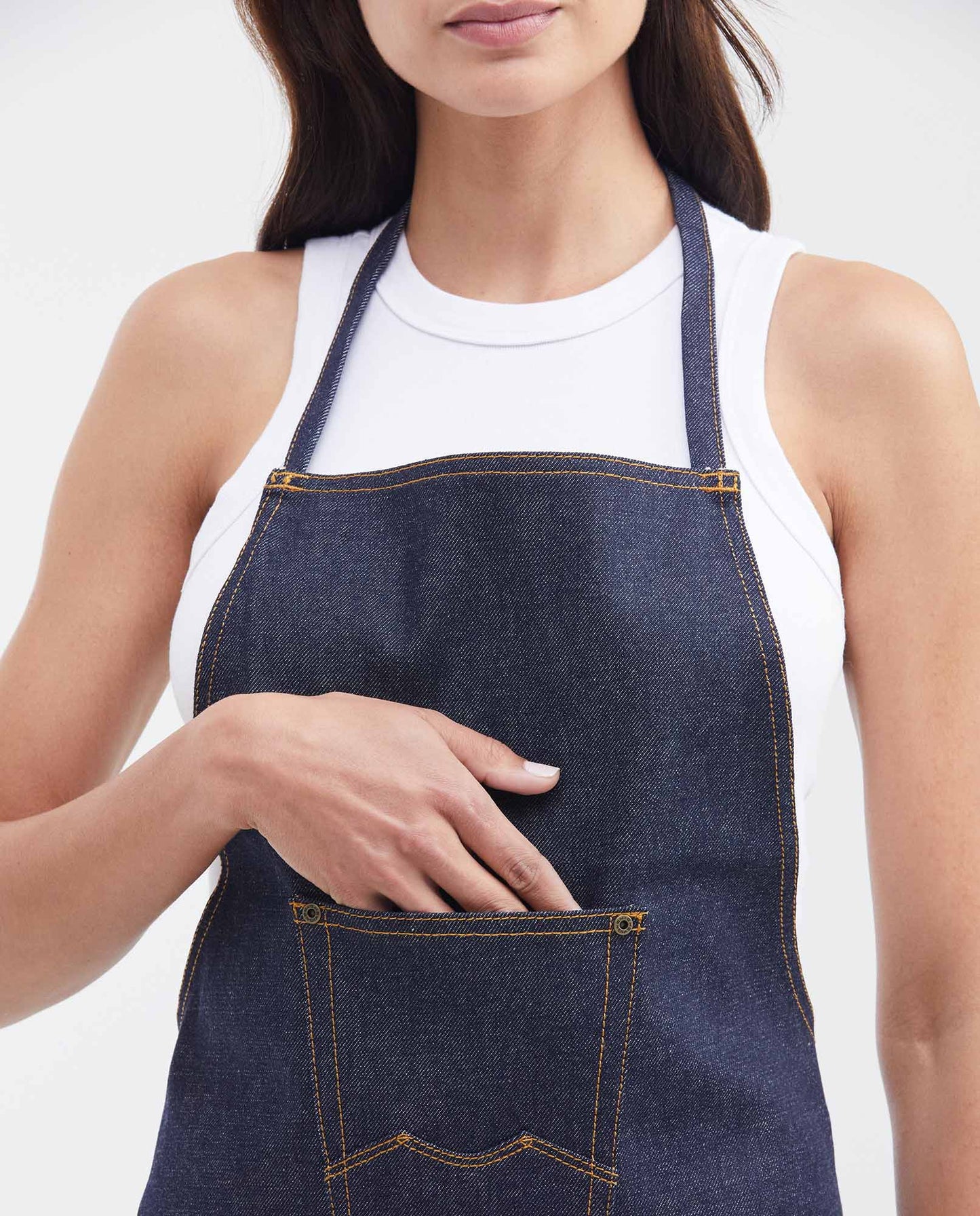 Denim Apron - Blue - 3