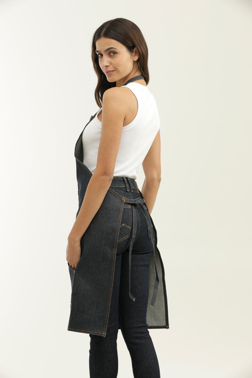 Denim Apron - Blue - 6