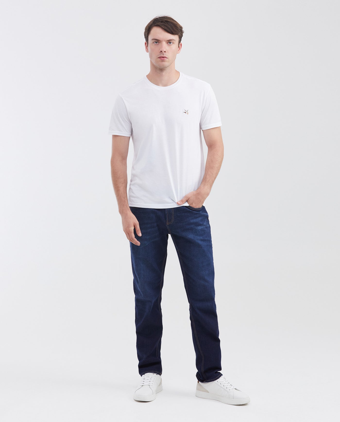 Men's Revenge Jeans Relaxed Bootcut High-Rise Dark Wash in Cotton-Recycled Polyester Blend 330F001 - 2