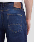 Men's Revenge Jeans Relaxed Bootcut High-Rise Dark Wash in Cotton-Recycled Polyester Blend 330F001 - 5