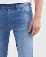 Men's Skinny Fit Medium Wash Stretch Jeans 330F003 - 3