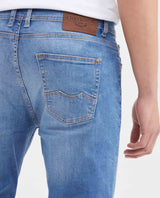 Men's Skinny Fit Medium Wash Stretch Jeans 330F003 - 5