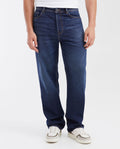Men's Maverick Relaxed Fit Dark Wash Jeans in Cotton 330G700 - 1