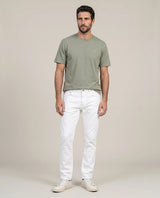 Men´s White Straight Jeans - Raw 63_330H004_CRU134403_0