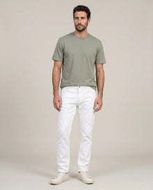 Men´s White Straight Jeans - Raw 63_330H004_CRU134403_0