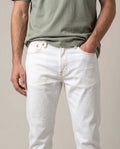 Men´s White Straight Jeans - Raw 63_330H004_CRU134403_3