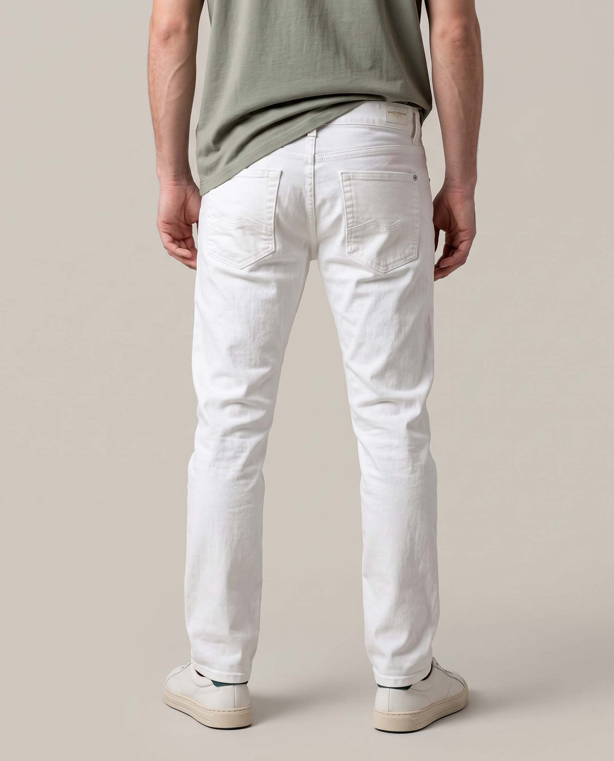 Men´s White Straight Jeans - Raw 63_330H004_CRU134403_5