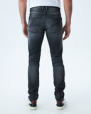 STRAIGHT FIT MID-RISE JEANS IN DARK WASH