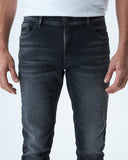 STRAIGHT FIT MID-RISE JEANS IN DARK WASH