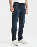 RELAXED FIT HIGH-RISE DARK JEANS IN ULTRA DARK WASH RL008