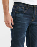 RELAXED FIT HIGH-RISE DARK JEANS IN ULTRA DARK WASH RL008