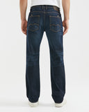 RELAXED FIT HIGH-RISE DARK JEANS IN ULTRA DARK WASH RL008