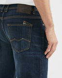 RELAXED FIT HIGH-RISE DARK JEANS IN ULTRA DARK WASH RL008