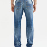 RELAXED FIT HIGH-RISE LIGHT JEANS IN MEDIUM WASH