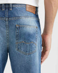 Men's Revenge Jeans Relaxed Fit High-Rise Medium Wash in Cotton-Tencel Blend - 5