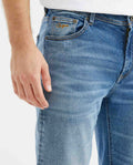 Men's Morrison Jeans Straight Bootcut Medium Wash Heel PIW Recycled Blend - 3