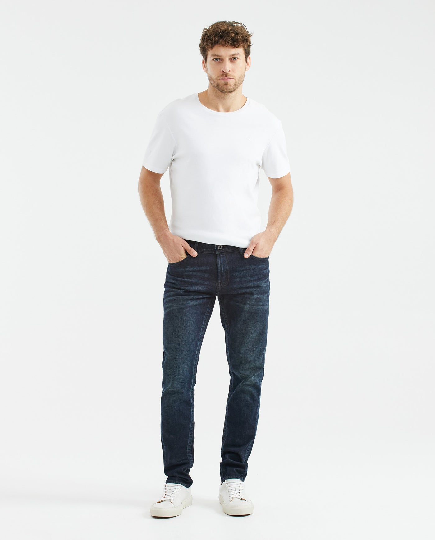 Men's Famous Jeans Slim Fit Ultra Dark Subtle Distressing 331F011 - 2
