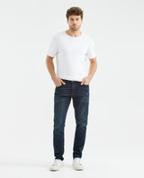 Men's Famous Jeans Slim Fit Ultra Dark Subtle Distressing 331F011 - 2