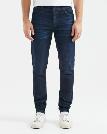 SLIM FIT MID-RISE JEANS IN ULTRA DARK WASH