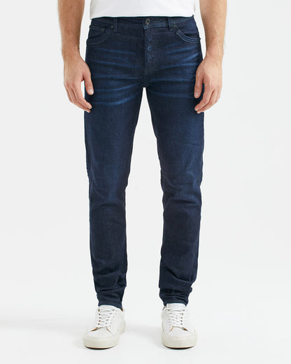 SLIM FIT MID-RISE JEANS IN ULTRA DARK WASH SL0013