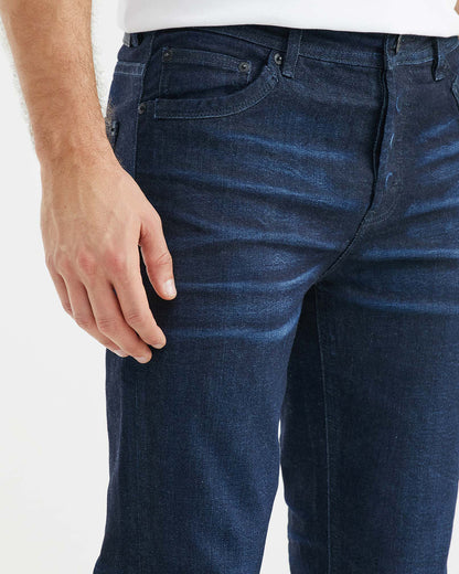 SLIM FIT MID-RISE JEANS IN ULTRA DARK WASH SL0013