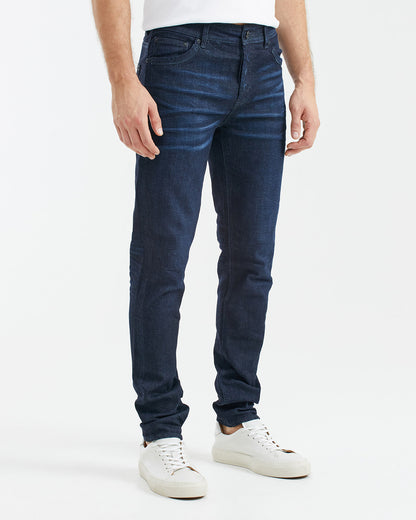 SLIM FIT MID-RISE JEANS IN ULTRA DARK WASH SL0013