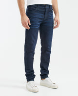 Men's Rider Jeans Super Slim Fit Ultra Dark Clean Recycled Blend Low-Rise - 4