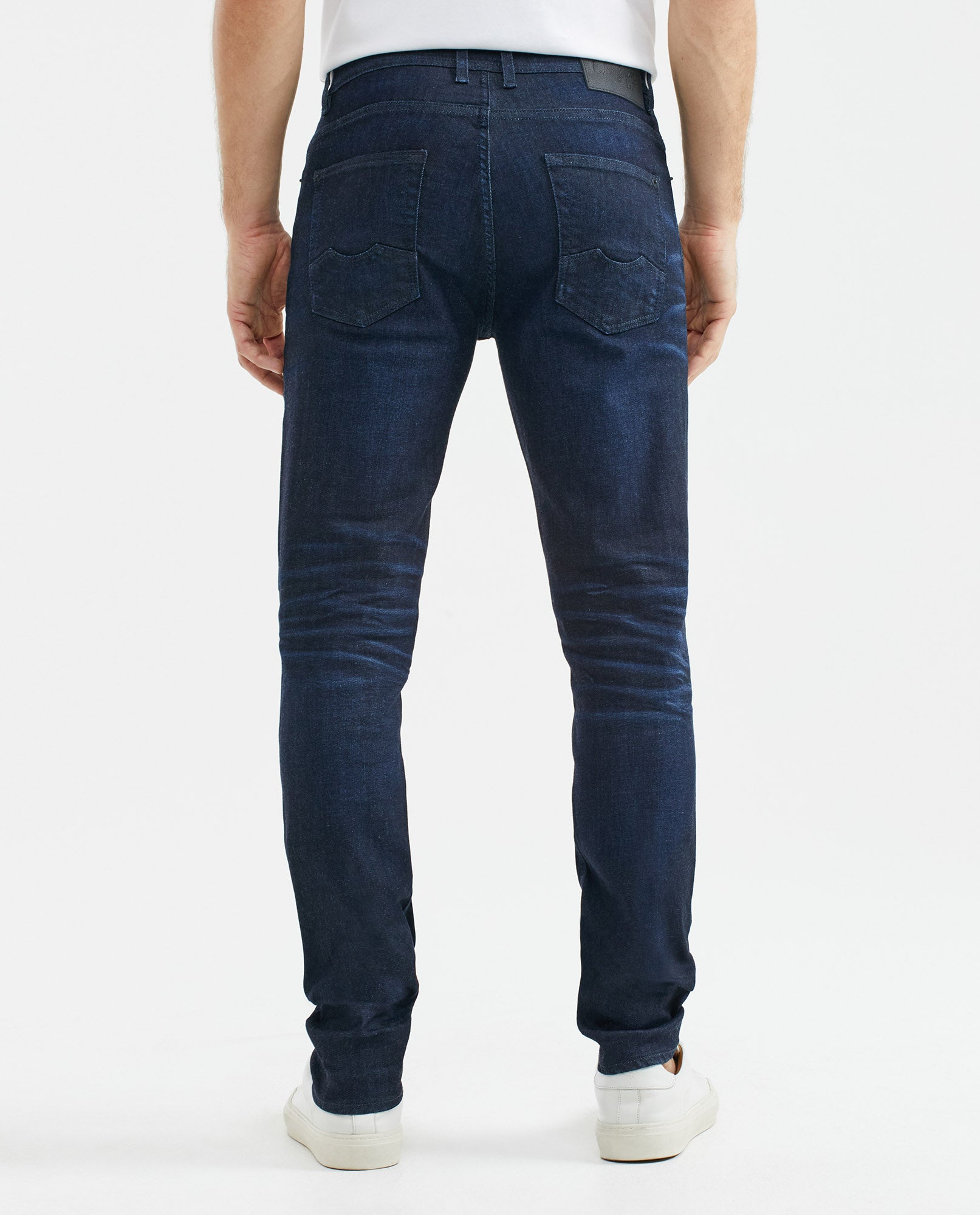 Men's Rider Jeans Super Slim Fit Ultra Dark Clean Recycled Blend Low-Rise - 5