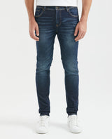 Jean for Men Super Slim Fit, Rider, Super Slim Boot - Dark Blue - Blue 331F019 - 1