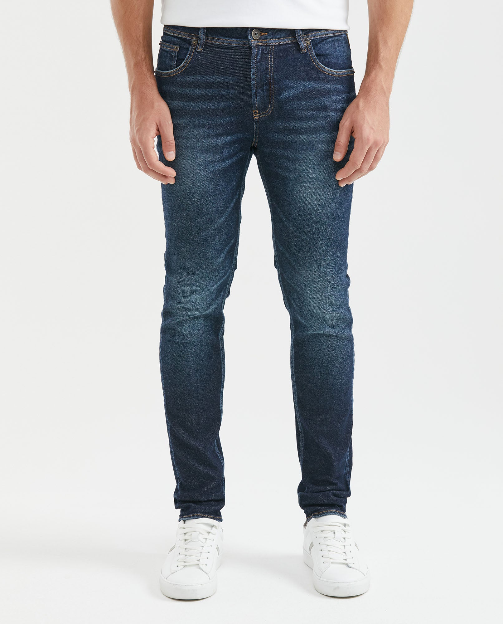 Jean for Men Super Slim Fit, Rider, Super Slim Boot - Dark Blue - Blue 331F019 - 1