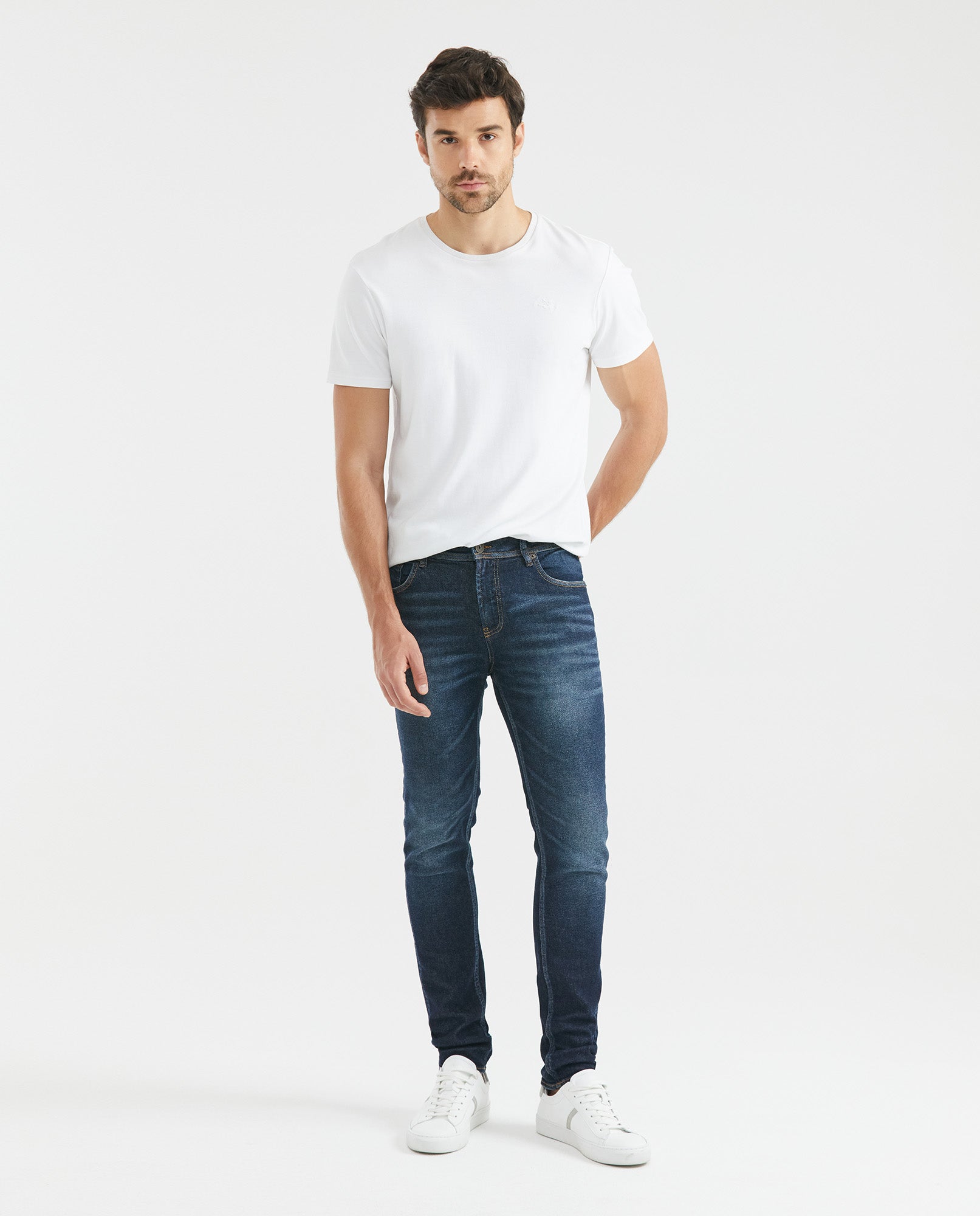 Jean for Men Super Slim Fit, Rider, Super Slim Boot - Dark Blue - Blue 331F019 - 2