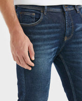 Jean for Men Super Slim Fit, Rider, Super Slim Boot - Dark Blue - Blue 331F019 - 3