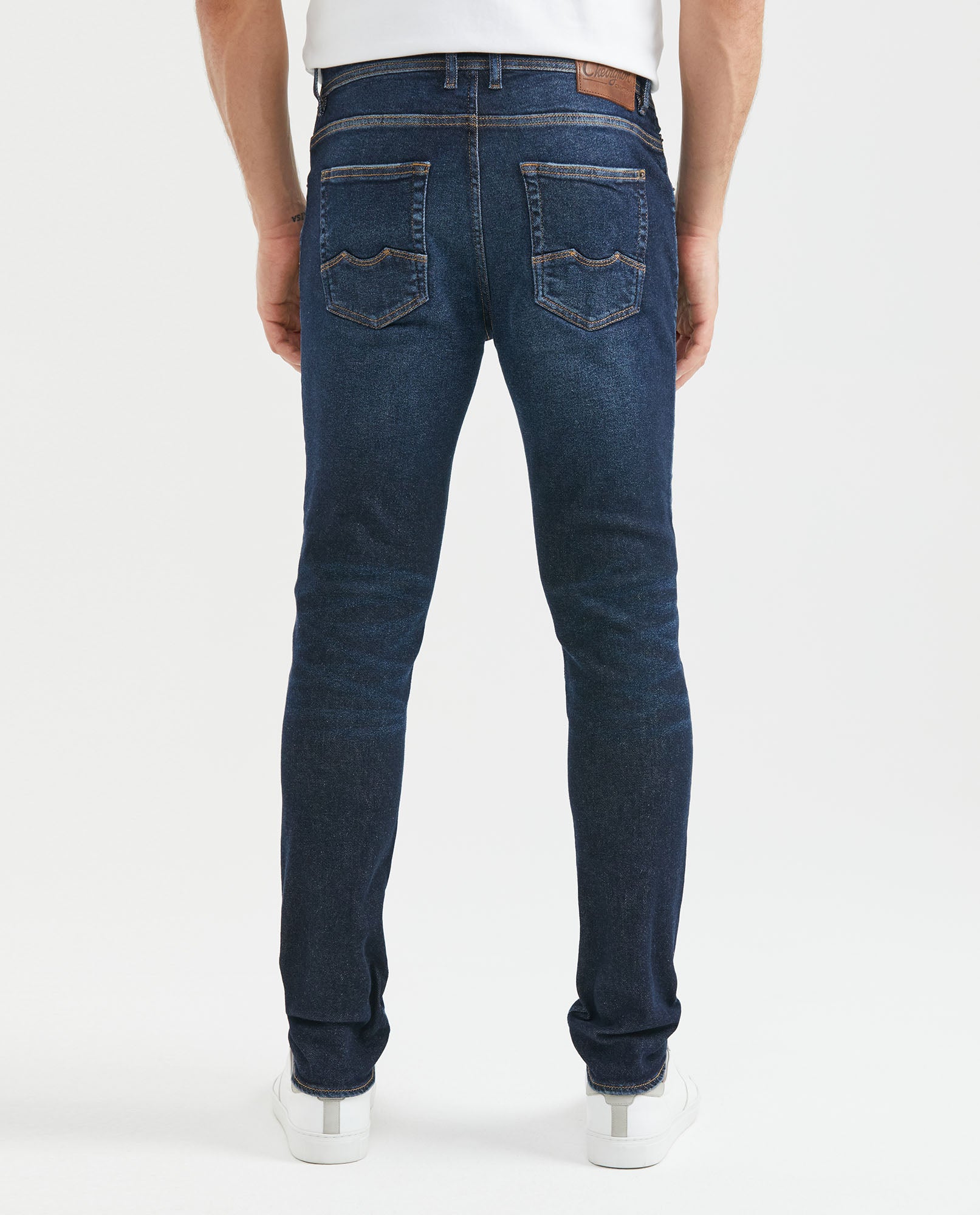 Jean for Men Super Slim Fit, Rider, Super Slim Boot - Dark Blue - Blue 331F019 - 4