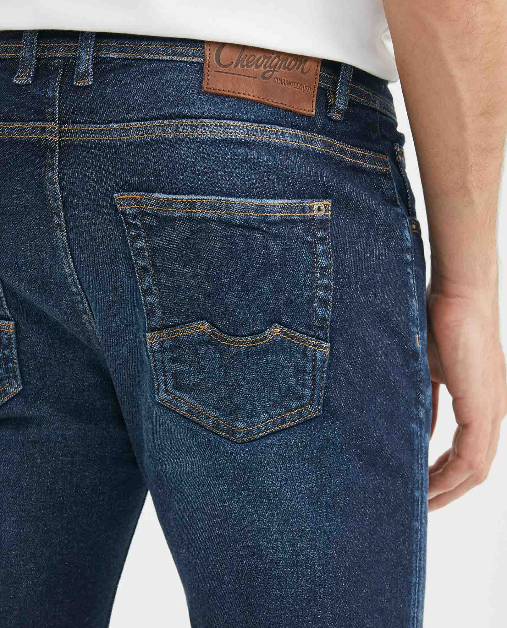 Jean for Men Super Slim Fit, Rider, Super Slim Boot - Dark Blue - Blue 331F019 - 5