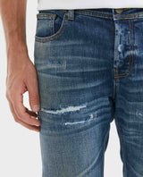 Jean for Men Super Slim Fit, Rider, Super Slim Boot - Heritage Medium Blue Oiled Effect - Blue 331F452 - 3