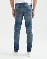 Jean for Men Super Slim Fit, Rider, Super Slim Boot - Heritage Medium Blue Oiled Effect - Blue 331F452 - 4