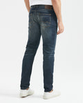 Men's Morrison Heritage Jeans Straight Bootcut Dark Wash Subtle Distressing - 5