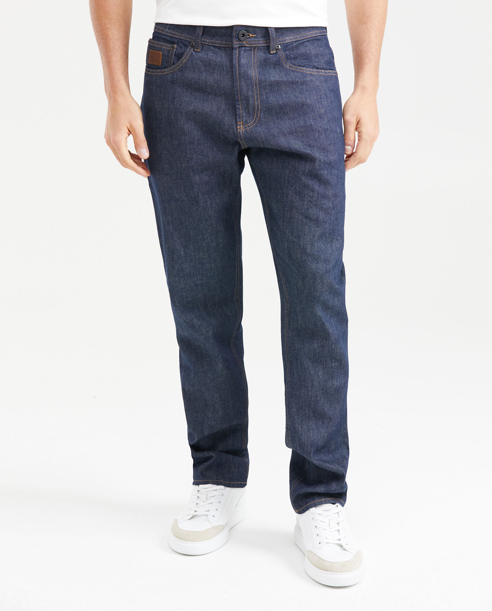 Men's Jeans Relaxed Fit High Waist Boot Cut Ultra Dark - Blue - 1