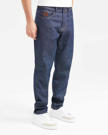 Men's Jeans Relaxed Fit High Waist Boot Cut Ultra Dark - Blue - 3