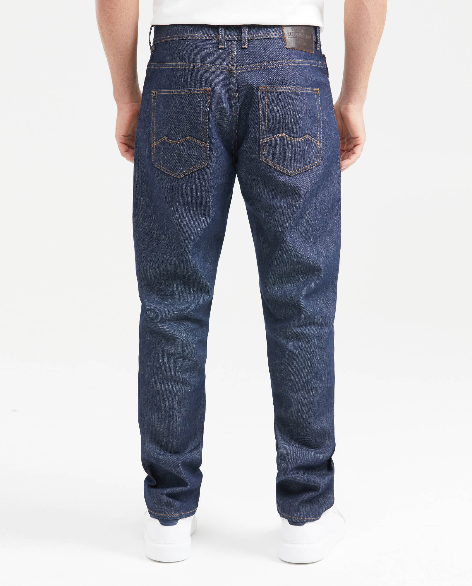 Men's Revenge Jeans Relaxed Bootcut Ultra Dark Wash in Cotton Stretch Blend 331G001 - 4