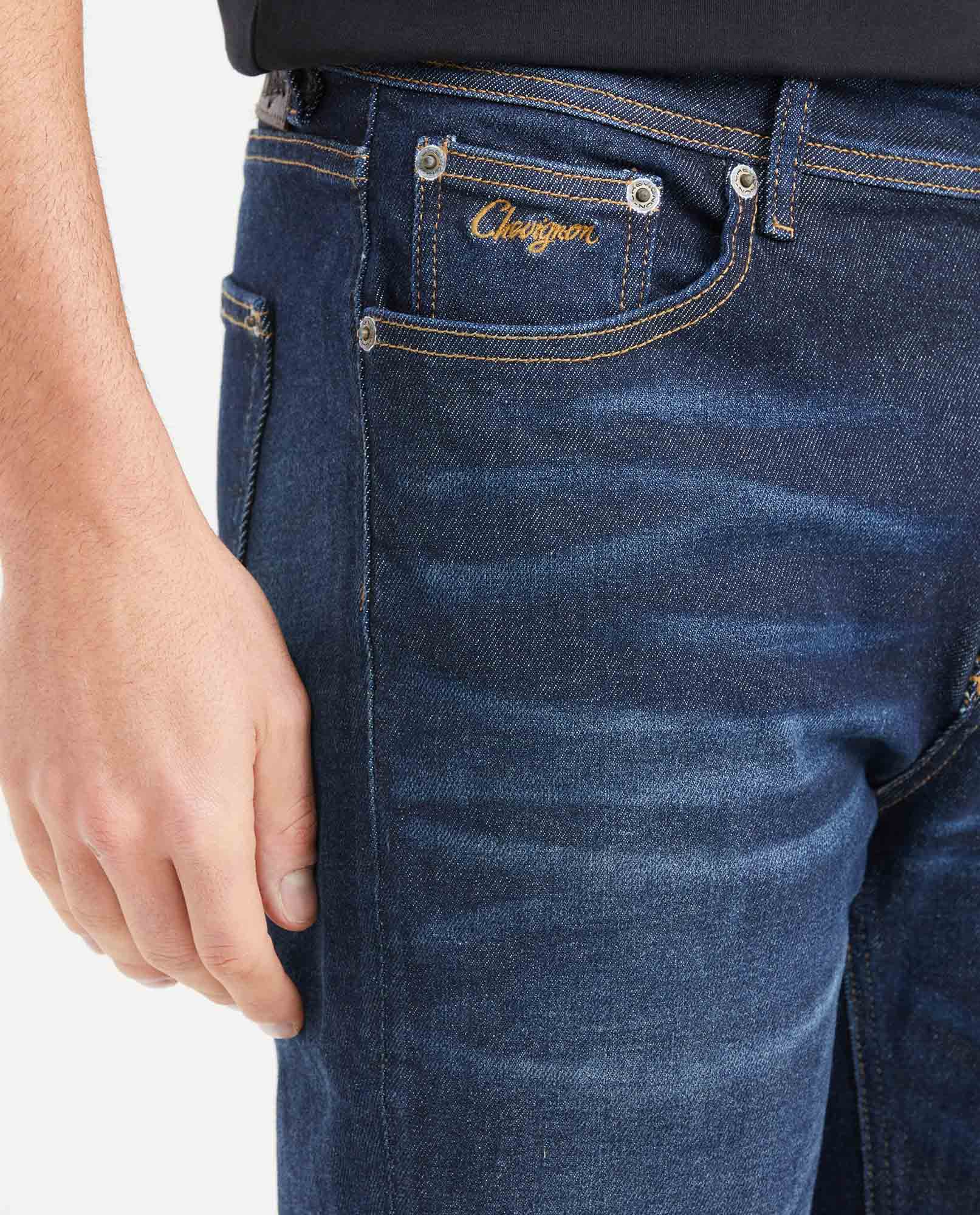 Men's Morrison Jeans Straight Fit Boot Slim Dark Wash in Recycled Cotton 331G007 - 2