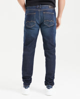 Men's Morrison Jeans Straight Fit Boot Slim Dark Wash in Recycled Cotton 331G007 - 4